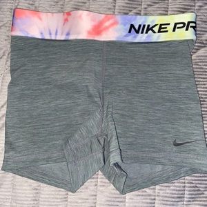Grey Nike Pro Shorts